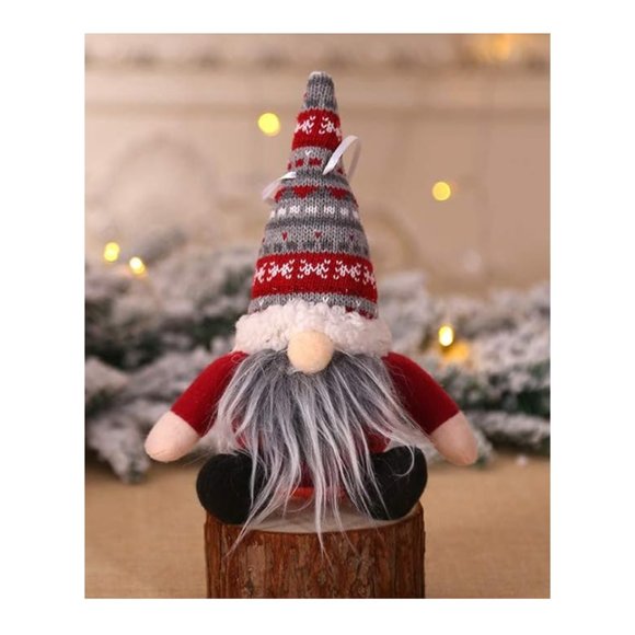 Gnomes Christmas Ornaments 4pc Holiday Decor Xmas Tree Tray Decorations Gift - Picture 6 of 8